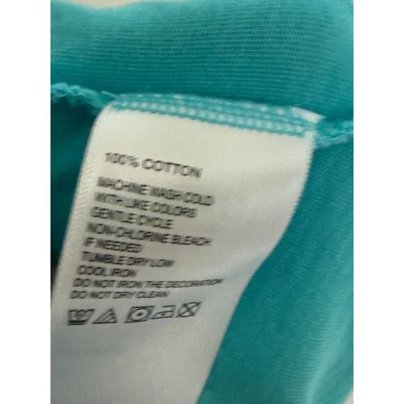 Tommy Bahama Mens Relax Long Sleeve Turquoise T-Shirt L 100% Cotton - Picture 6 of 7